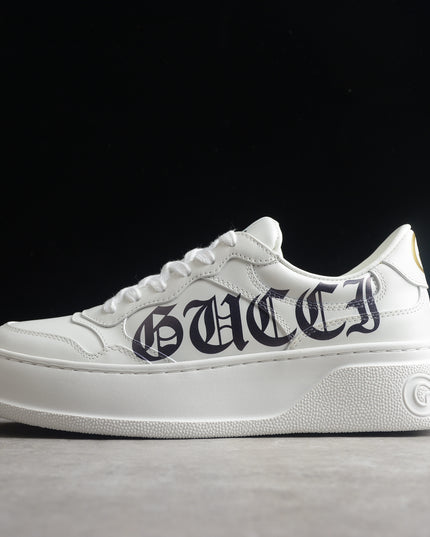 Gucci Basket Low-Top Sneaker – Gothic Logo