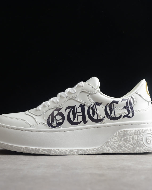 Gucci Basket Low-Top Sneaker – Gothic Logo
