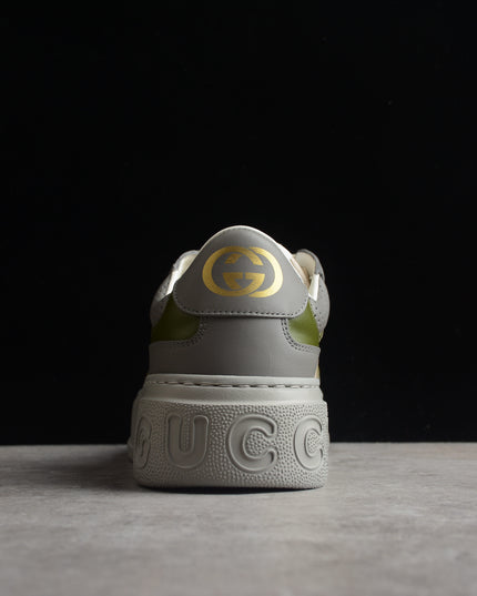 Gucci Basket Low-Top Sneaker – Olive Grey