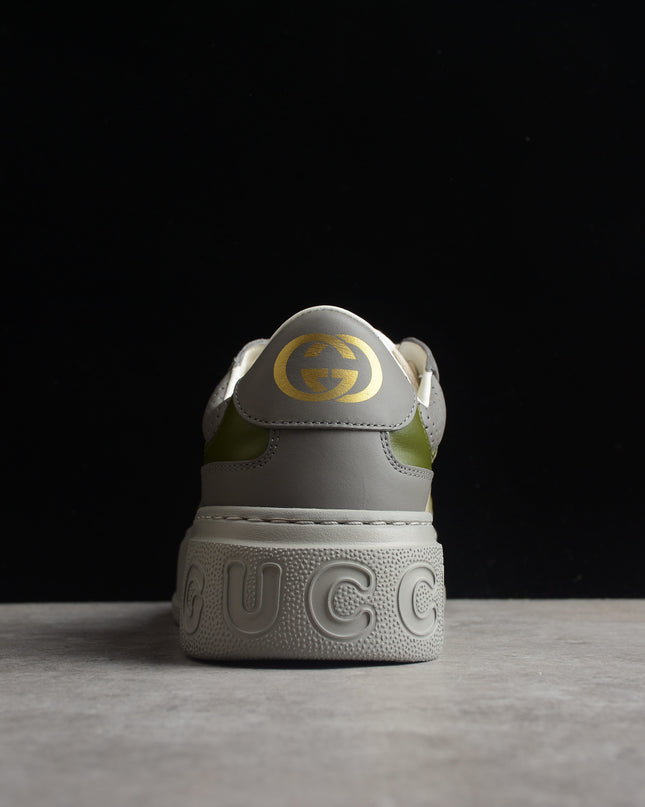 Gucci Basket Low-Top Sneaker – Olive Grey
