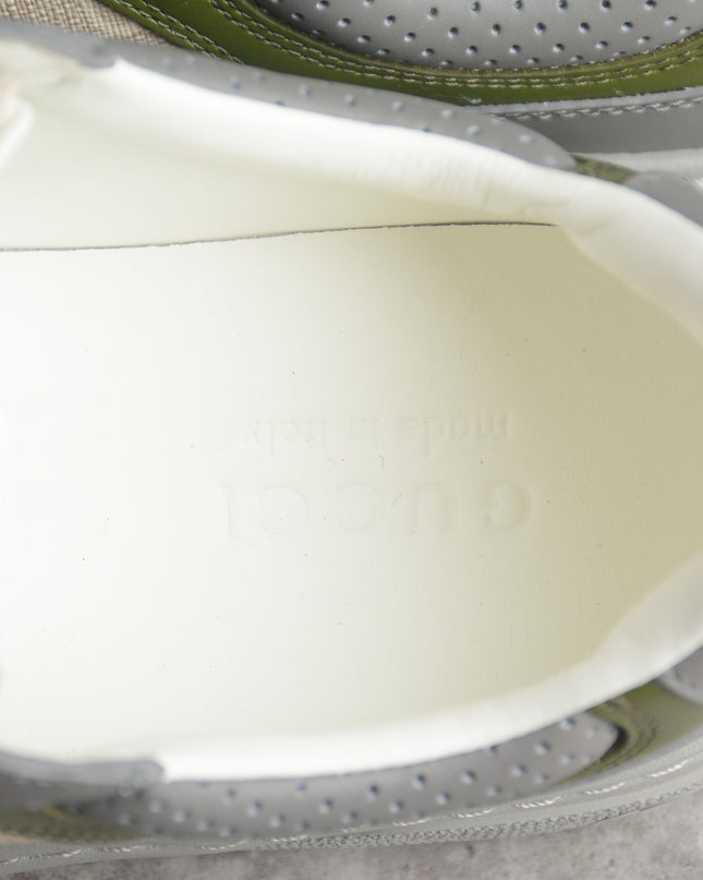 Gucci Basket Low-Top Sneaker – Olive Grey