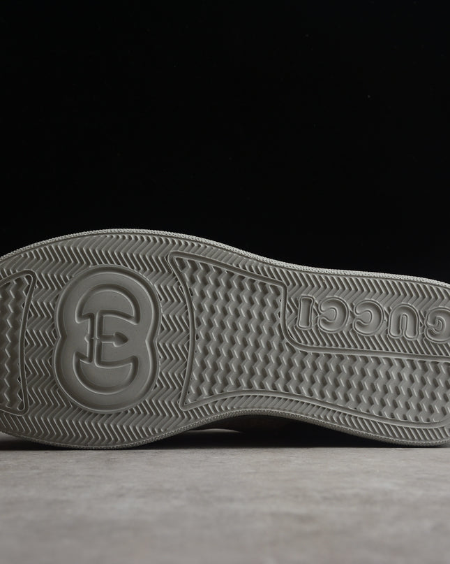 Gucci Basket Low-Top Sneaker – Olive Grey