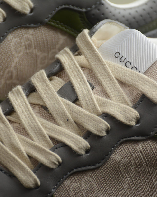 Gucci Basket Low-Top Sneaker – Olive Grey