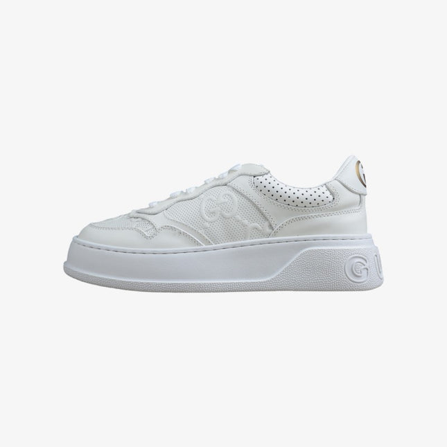 Gucci Basket Low-Top Sneaker – Triple White Monogram