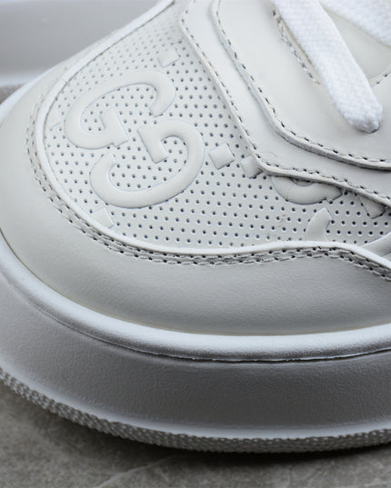 Gucci Basket Low-Top Sneaker – Triple White Monogram