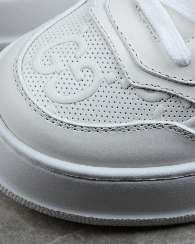 Gucci Basket Low-Top Sneaker – Triple White Monogram