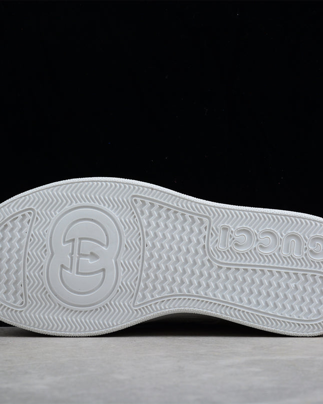 Gucci Basket Low-Top Sneaker – Triple White Monogram