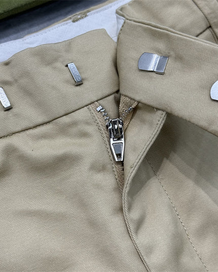 Gucci Beige Chino Pants with Web Side Stripe