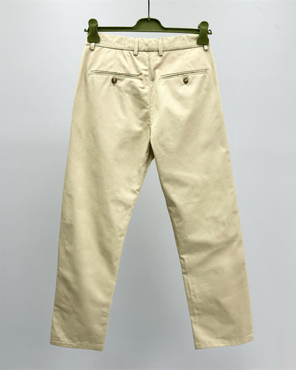 Gucci Beige Chino Pants with Web Side Stripe