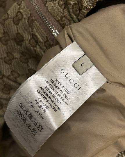 Gucci Beige GG Supreme Monogram Windbreaker