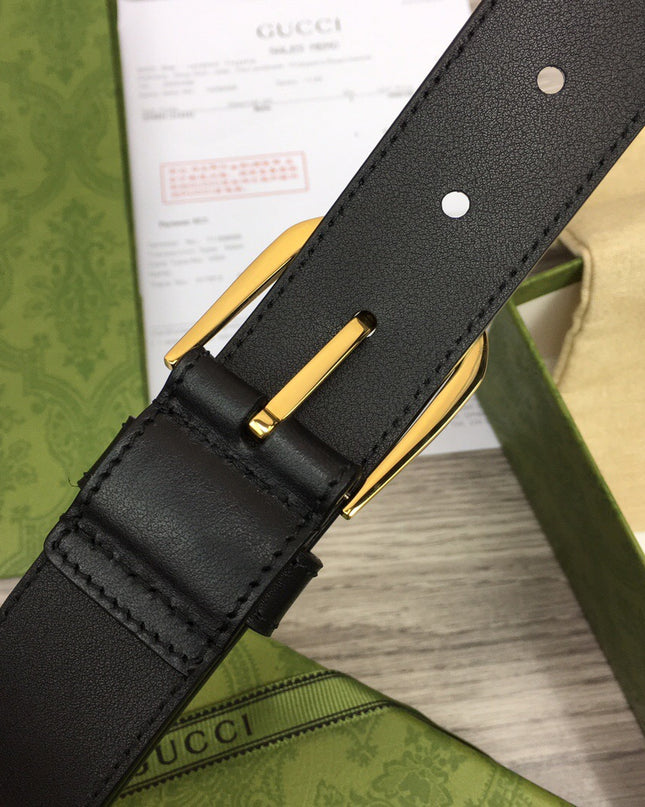 Gucci Belt With Square Buckle & Interlocking G – 673921