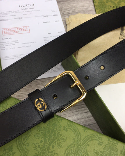 Gucci Belt With Square Buckle & Interlocking G – 673921