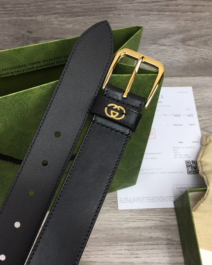 Gucci Belt With Square Buckle & Interlocking G – 673921