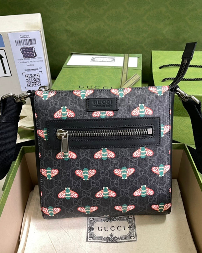 Gucci Bestiary Messenger Bag With Bees 681021