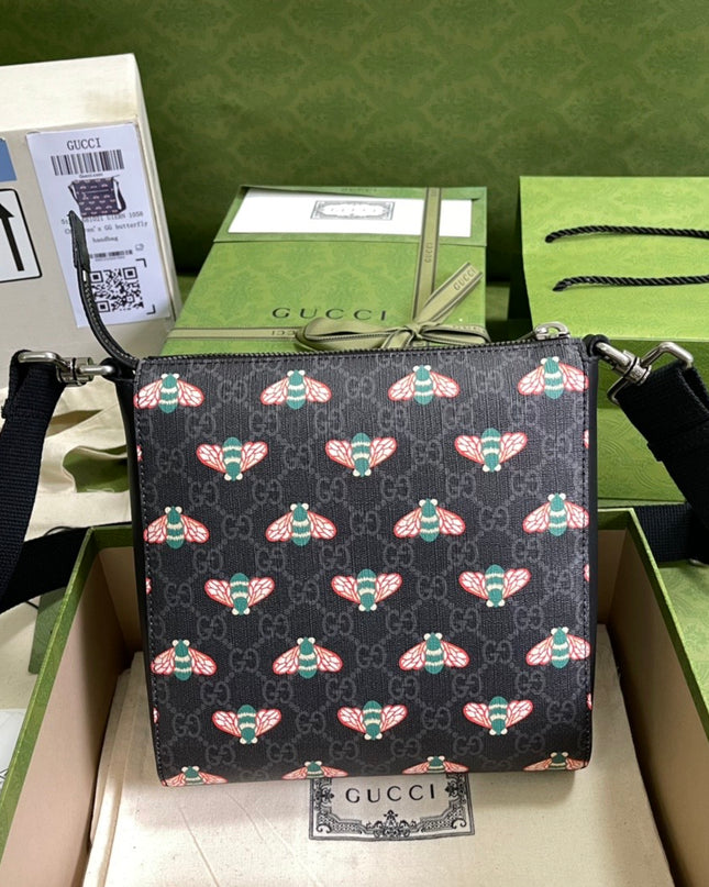 Gucci Bestiary Messenger Bag With Bees 681021