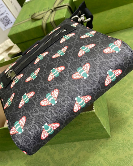 Gucci Bestiary Messenger Bag With Bees 681021