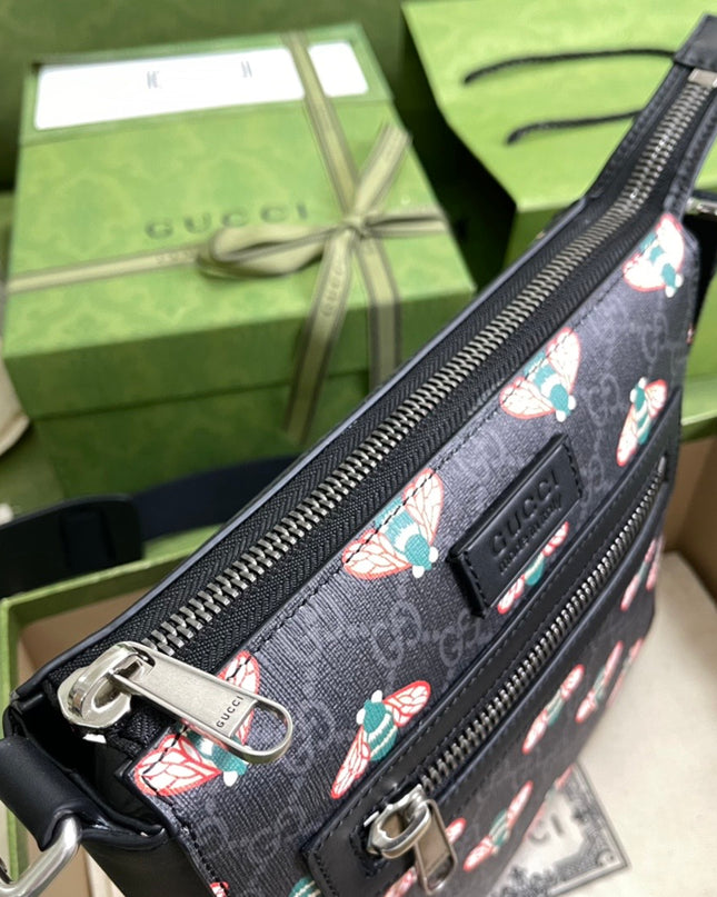 Gucci Bestiary Messenger Bag With Bees 681021