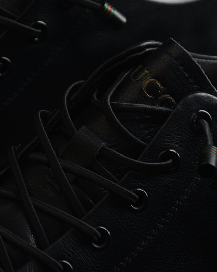 Gucci Black Bee Embroidered Low-Top Sneaker