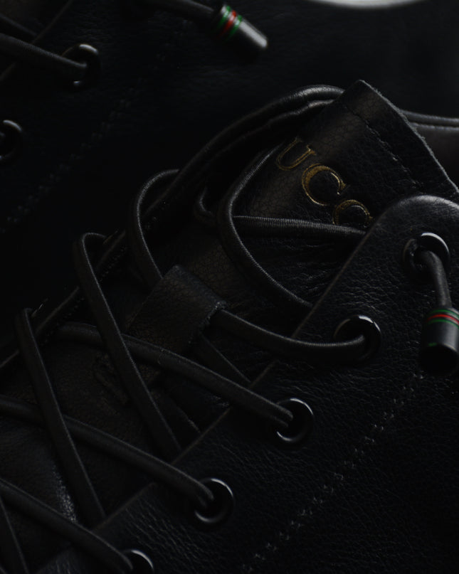 Gucci Black Bee Embroidered Low-Top Sneaker