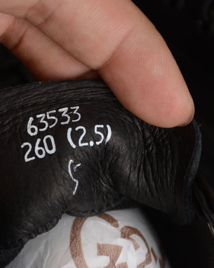 Gucci Black Bee Embroidered Low-Top Sneaker