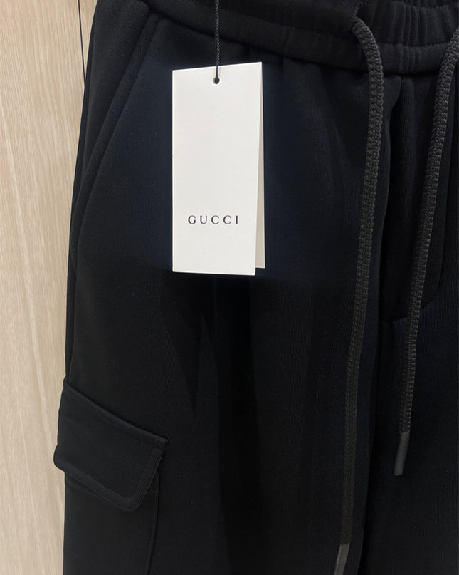 Gucci Black Cargo Jogger Pants
