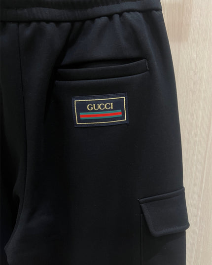 Gucci Black Cargo Jogger Pants