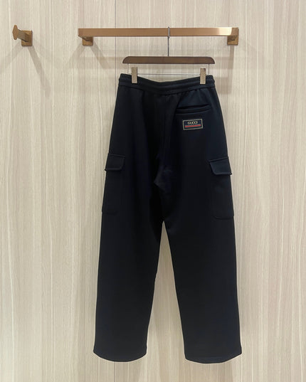 Gucci Black Cargo Jogger Pants