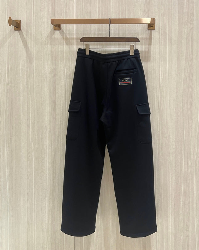 Gucci Black Cargo Jogger Pants