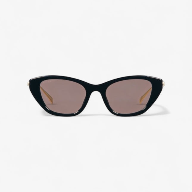 Gucci Black Cat Eye Sunglasses with Pearl & Interlocking G – GG1968S