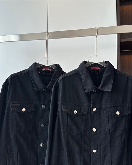 Gucci Black Denim Monogram Jacket (Unisex)