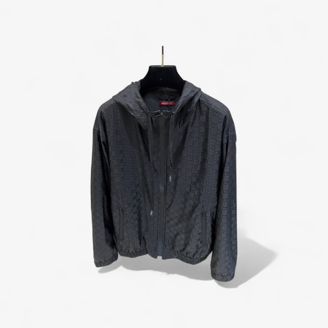 Gucci Black Monogram Windbreaker Jacket