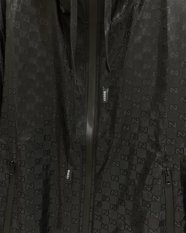 Gucci Black Monogram Windbreaker Jacket