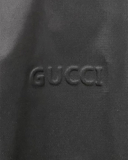 Gucci Black Technical Gabardine Zip Jacket
