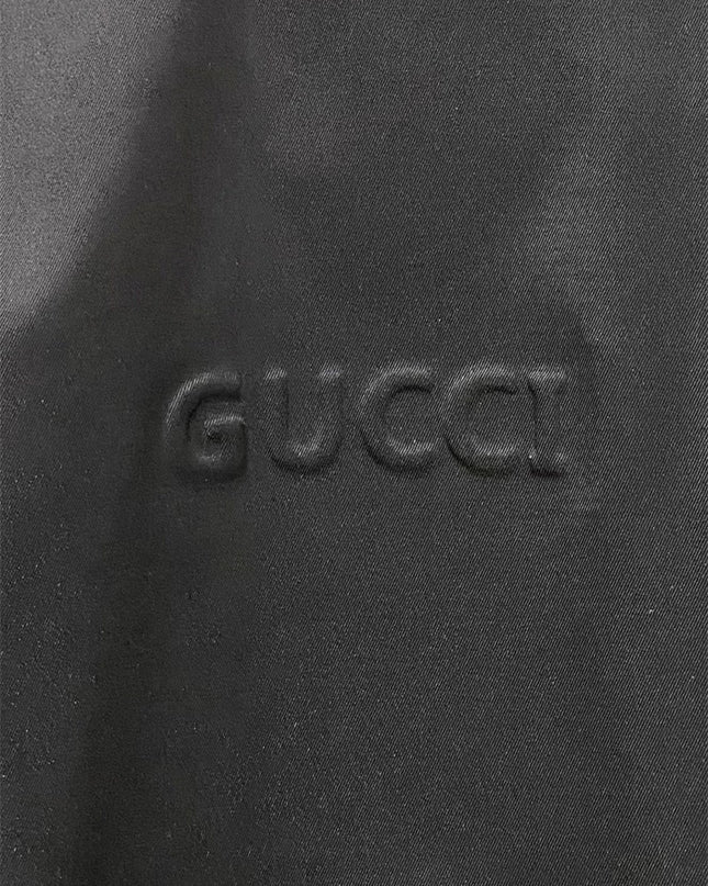 Gucci Black Technical Gabardine Zip Jacket