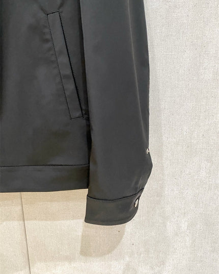 Gucci Black Technical Gabardine Zip Jacket