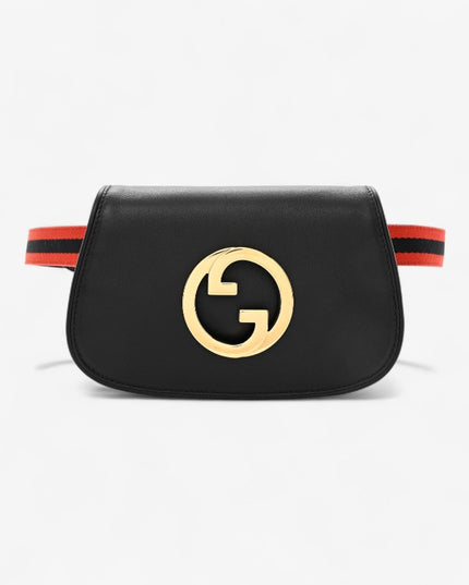 Gucci Blondie Leather Belt Bag – Black & Gold