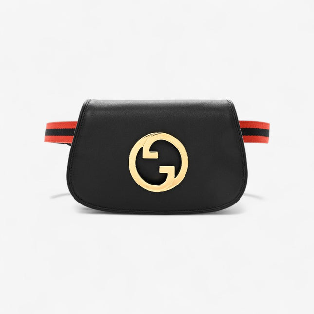 Gucci Blondie Leather Belt Bag – Black & Gold