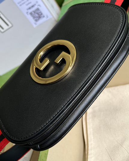 Gucci Blondie Leather Belt Bag – Black & Gold