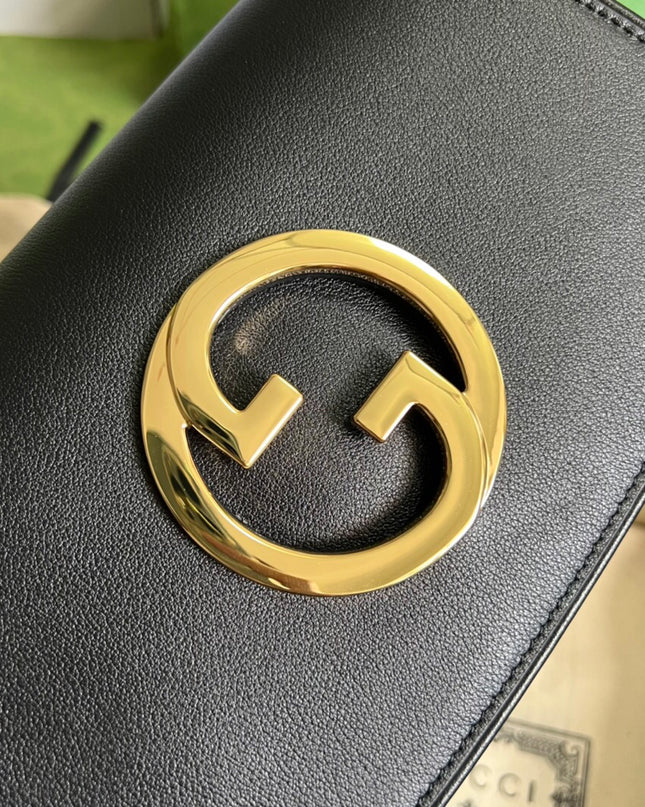 Gucci Blondie Leather Belt Bag – Black & Gold