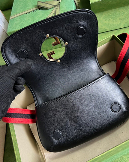 Gucci Blondie Leather Belt Bag – Black & Gold