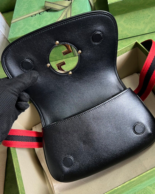 Gucci Blondie Leather Belt Bag – Black & Gold