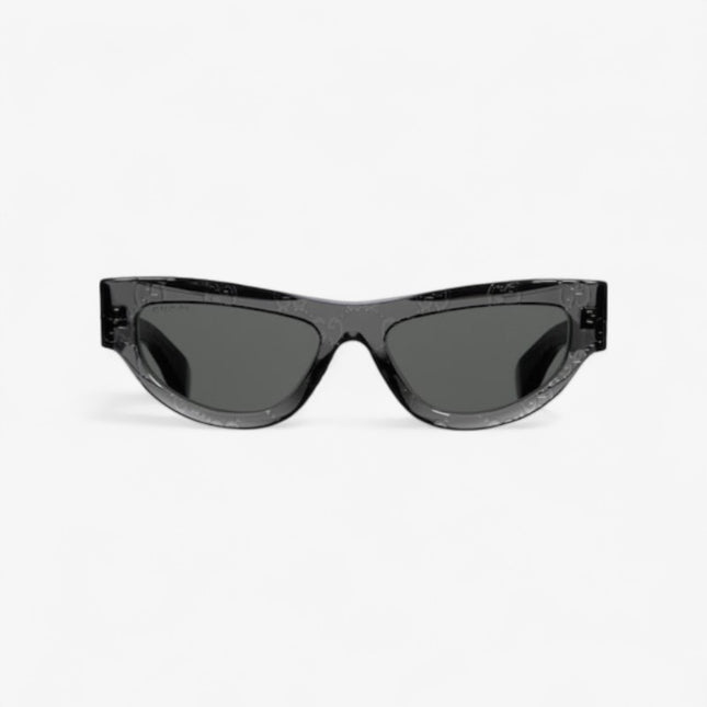 Gucci Cat Eye Sunglasses in Transparent Dark Grey GG Acetate – GG1834S