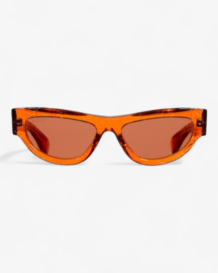 Gucci Cat Eye Sunglasses in Transparent Orange GG Acetate – GG1834S