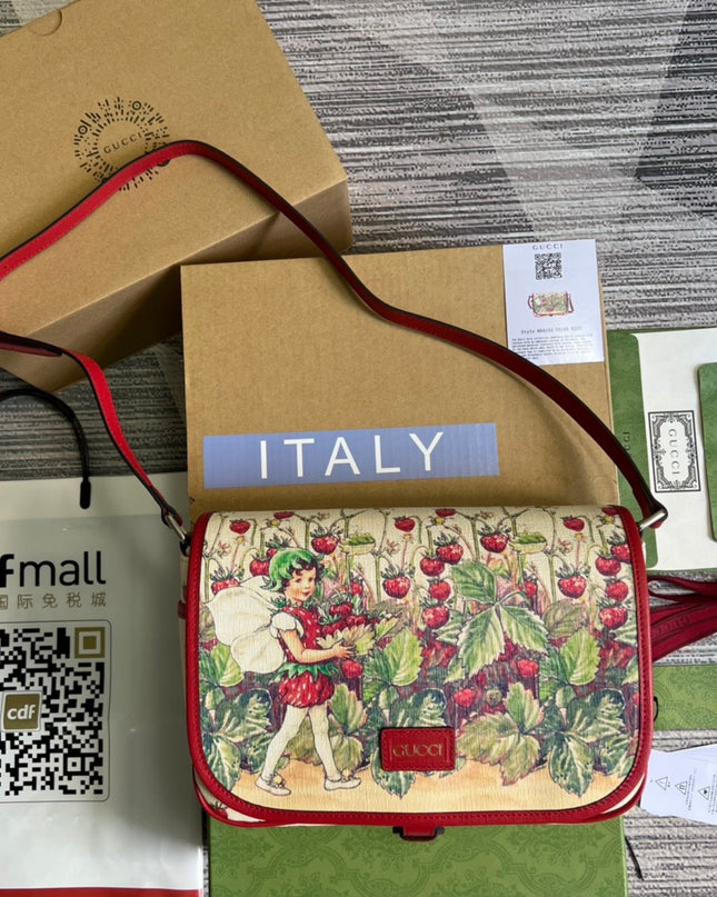Gucci Children’s Messenger Bag 664143 – Strawberry Fairy Print