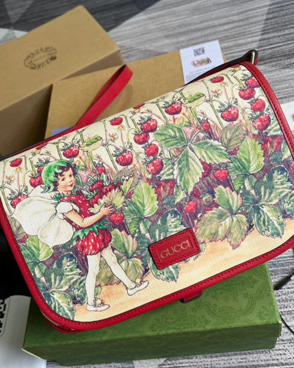 Gucci Children’s Messenger Bag 664143 – Strawberry Fairy Print