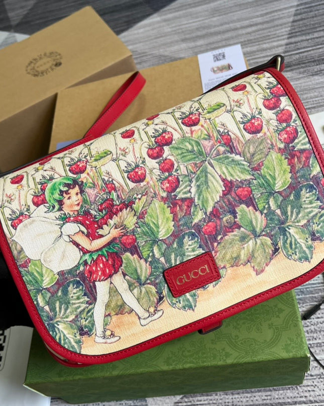 Gucci Children’s Messenger Bag 664143 – Strawberry Fairy Print