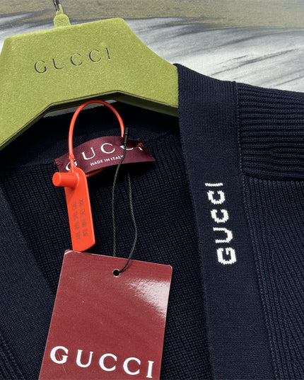 Gucci Classic Black Knit Cardigan