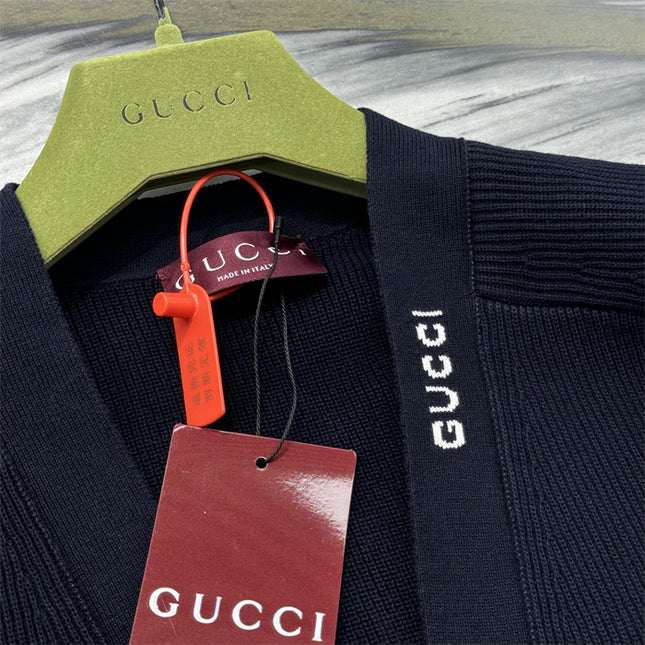 Gucci Classic Black Knit Cardigan