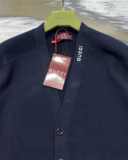Gucci Classic Black Knit Cardigan