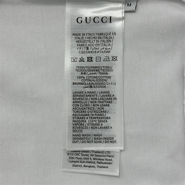 Gucci Cotton Jersey Sweatshirt with Green‑Red Web Trim and Logo Patch